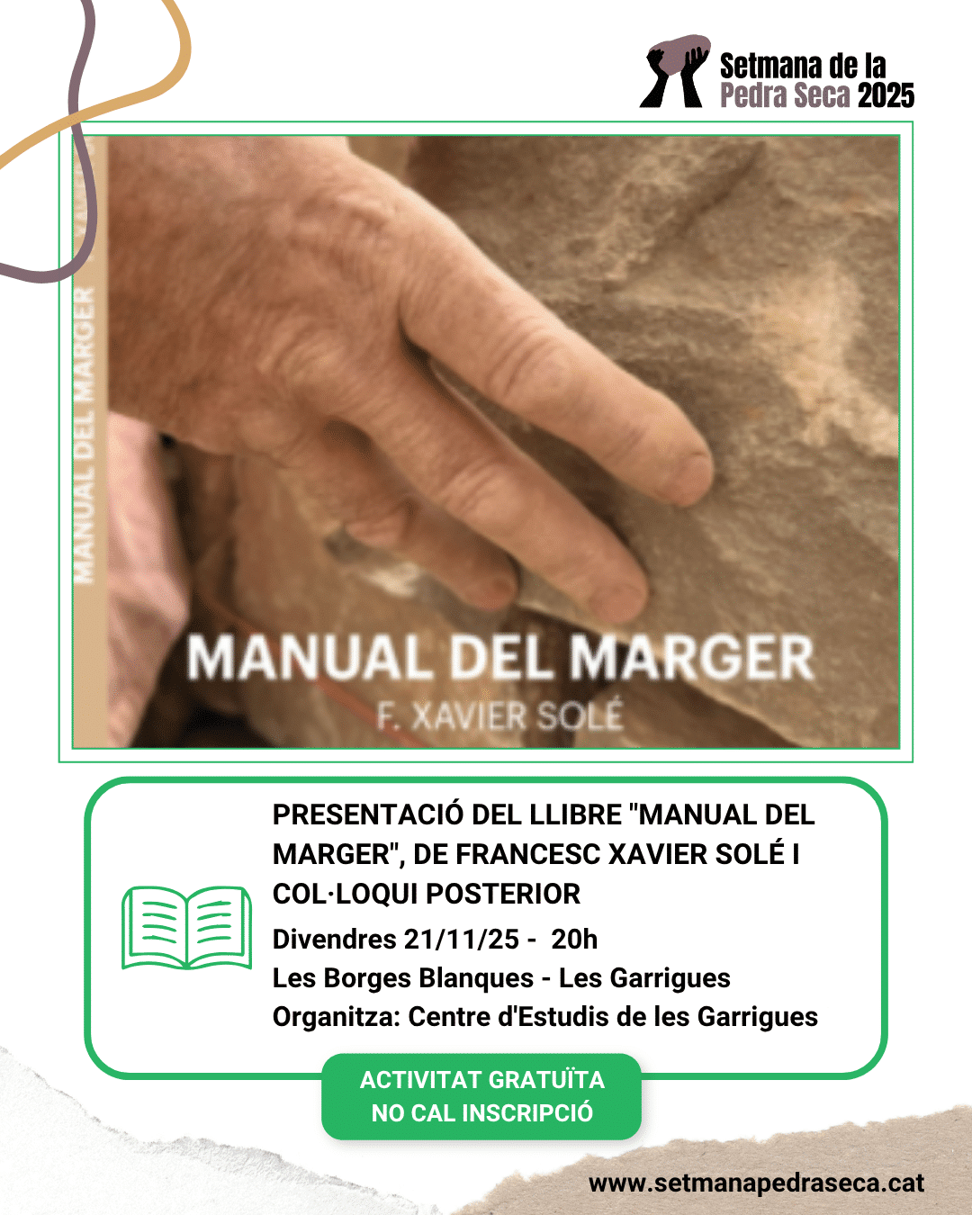 Presentació del llibre "Manual del marger", de Francesc Xavier Solé