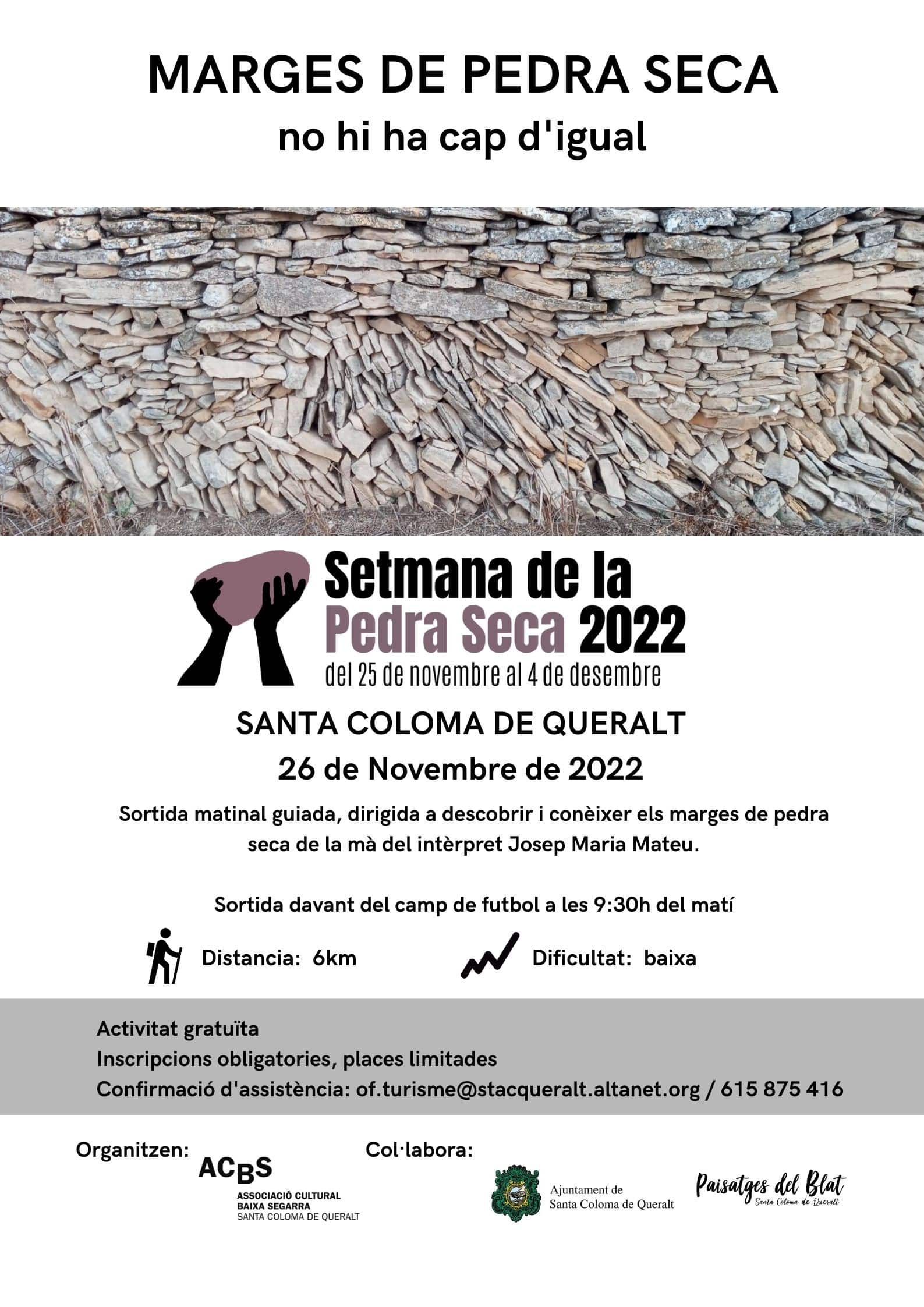 Marges de pedra seca, no hi ha cap d'igual
