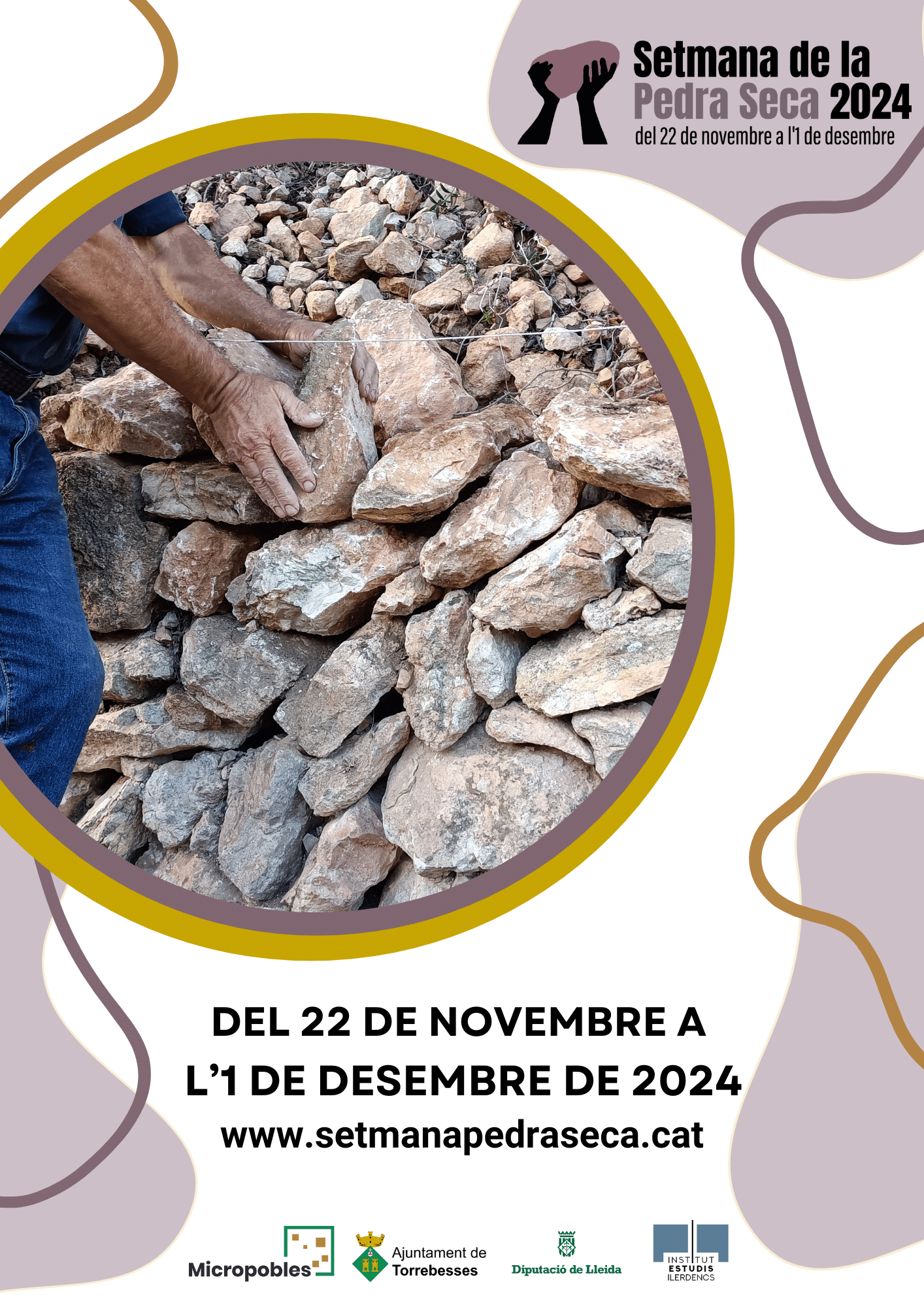 Ja podeu descarregar el cartell editable per les activitats de la Setmana de la Pedra Seca