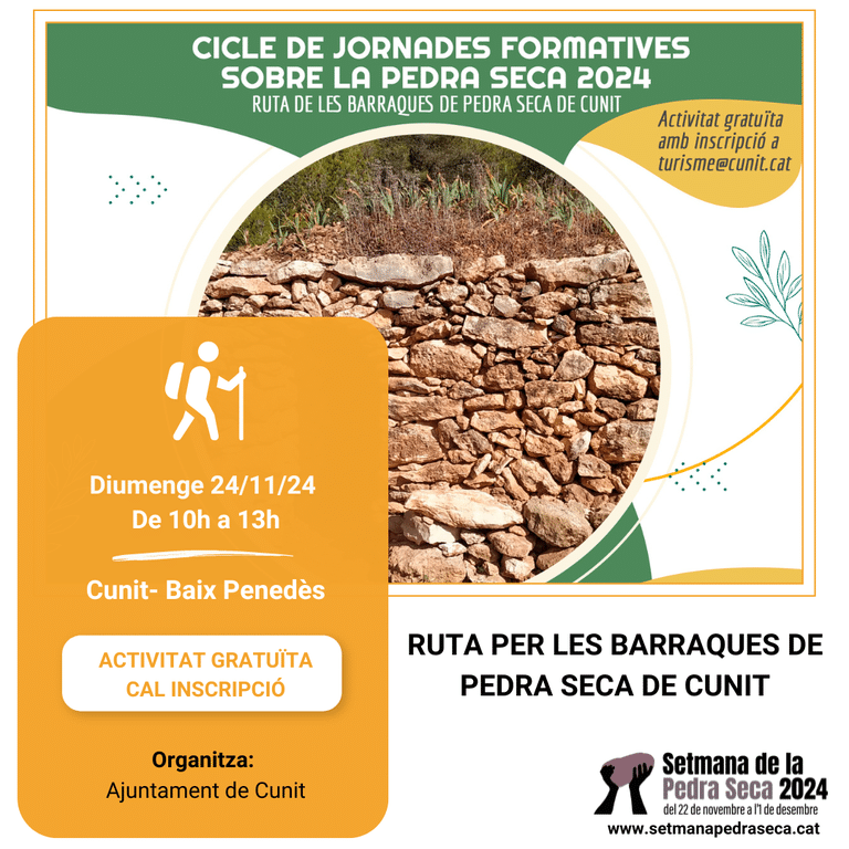 Ruta per les barraques de pedra seca de Cunit