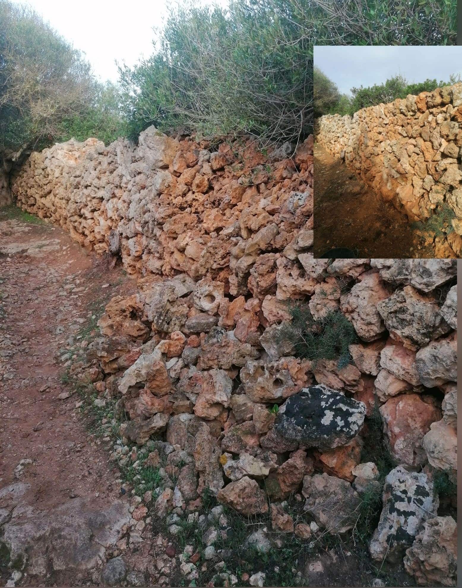 Rehabilitació dels enderrossalls del camí de Sa Torrilla