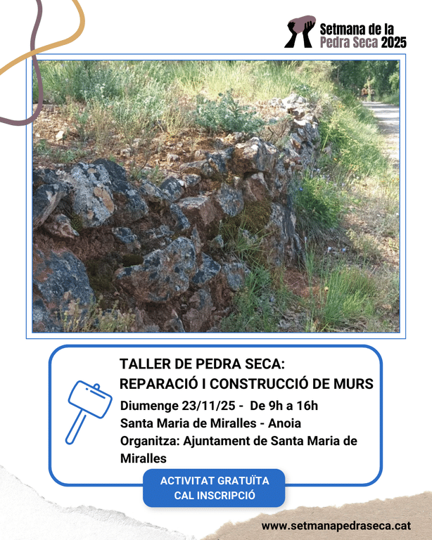 Taller de Pedra Seca: Reparació i construcció de murs