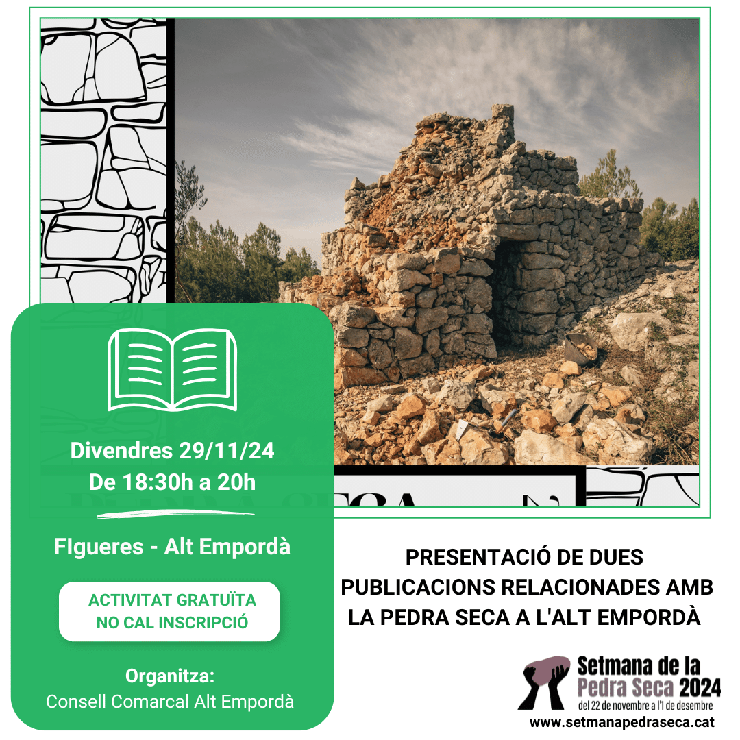 Presentació de dues publicacions relacionades amb la pedra seca a l'Alt Empordà