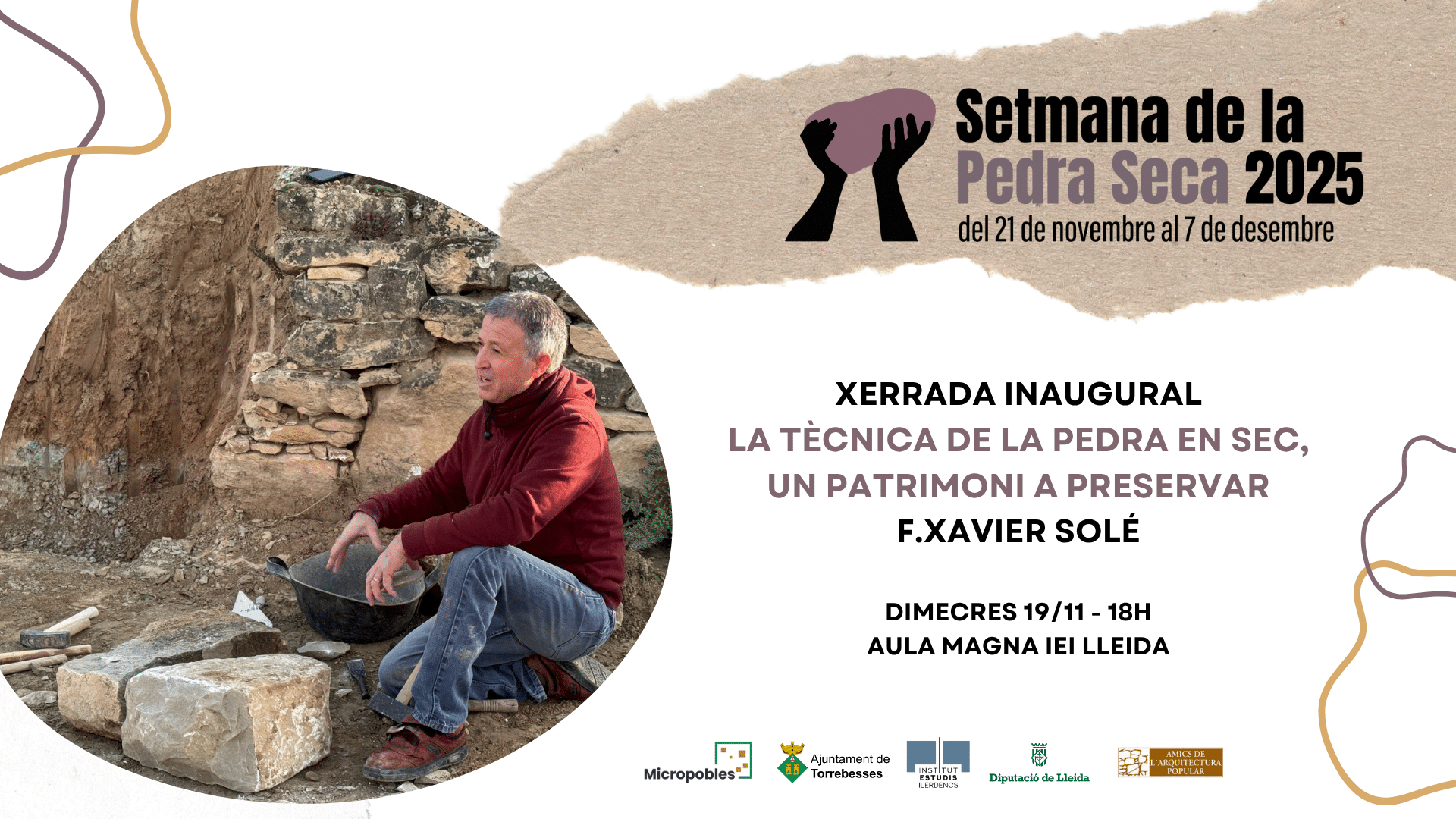 La Setmana de la Pedra Seca enceta la sisena edició amb una conferència sobre preservació del patrimoni a l’IEI