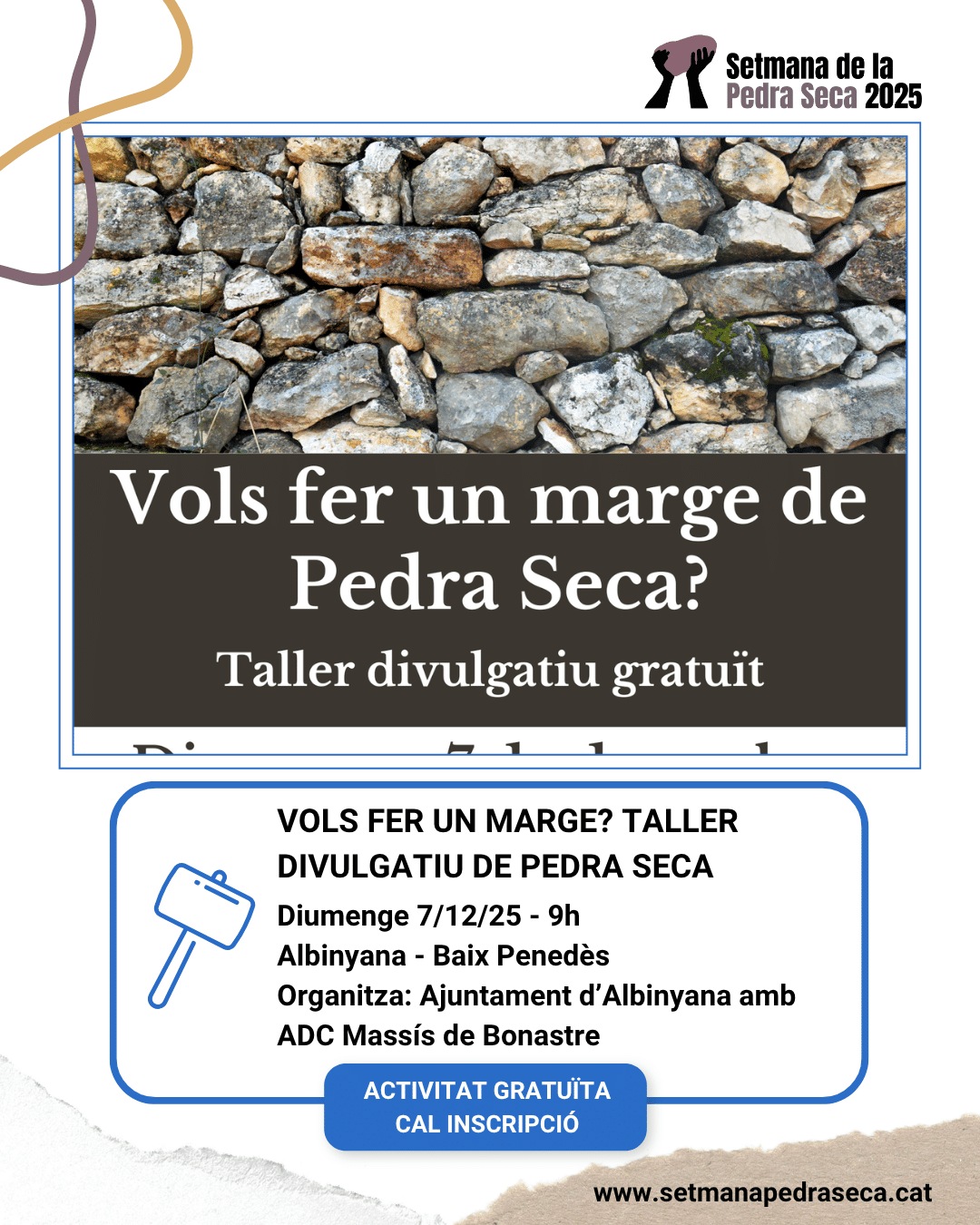 TALLER DIVULGATIU DE PEDRA SECA