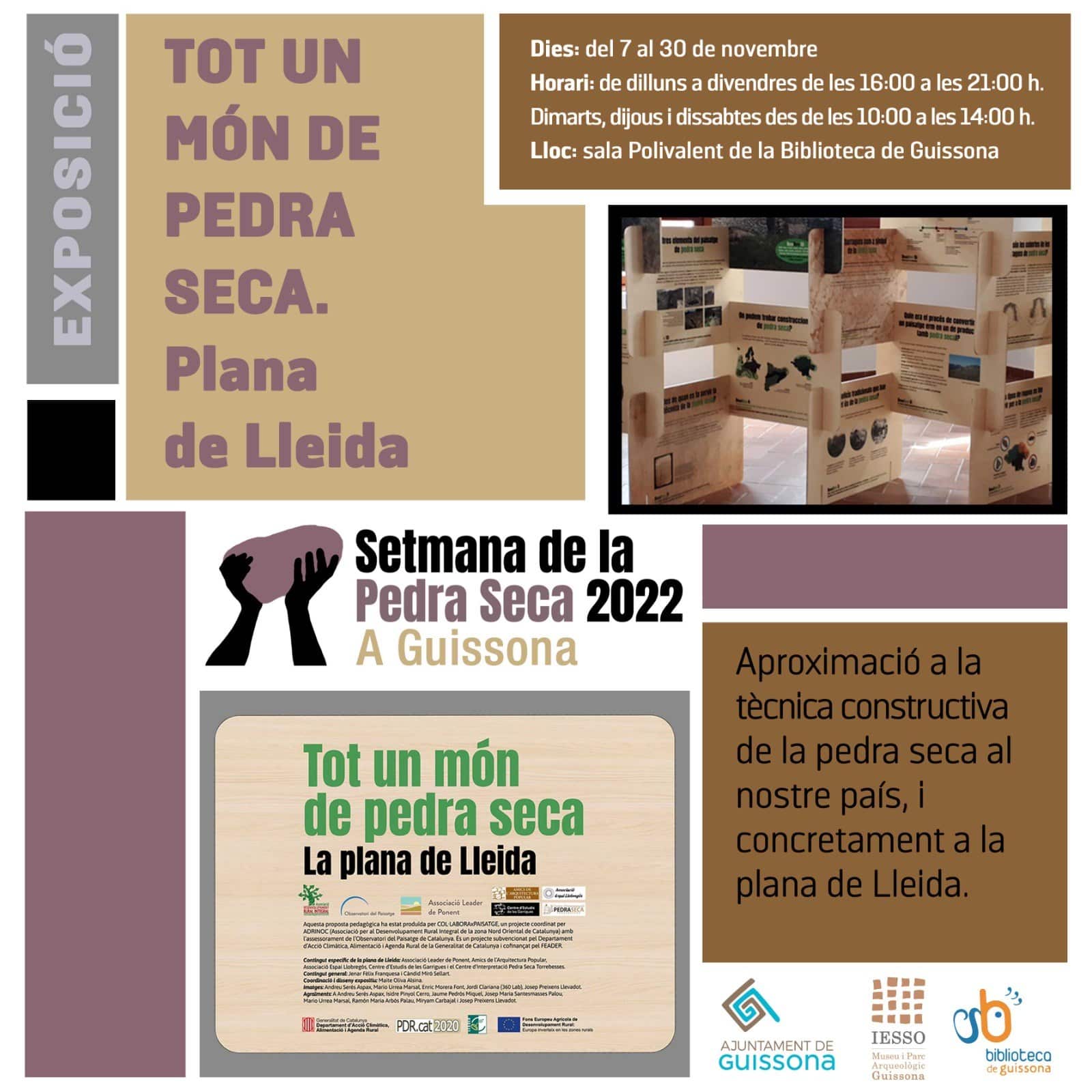Exposició TOT UN MÓN DE PEDRA SECA - La Plana de Lleida