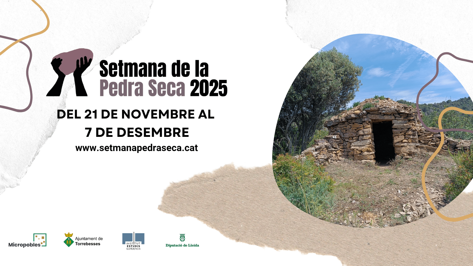 Darrer mes per inscriure activitats a la Setmana de la Pedra Seca 2025, que amplia les dates en la 6a edició