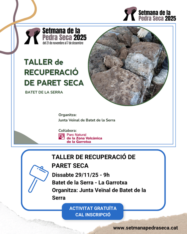 Taller de recuperació de paret seca